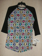 New Womens Lu La Roe Disney Randy Minnie Mouse &amp; Polka Dot Print Knit Top Size Xs - £26.06 GBP