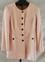 NWT Karl Lagerfeld Pink Long Suit Jacket Blazer Size 16 - £50.60 GBP