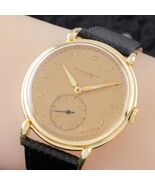 18K Gelbgold IWC Handaufzugsuhr Cal. 88 1940er Mit Lederband - $180,272.96 MXN