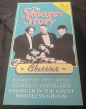 3 Three Stooges Story Anthology Disorder In The Court Brideless Groom VHS Tested - £4.36 GBP