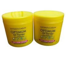 2X SoftSheen Carson Optimum Oil Therapy Dry Hair Healer No Greasy Build-Up 4 oz - £81.08 GBP