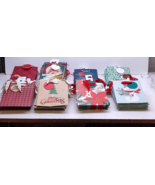 Hallmark Assorted Christmas Colors Gift Paper Bag 7&quot; x 5.5&quot; x 3&quot; Lot of 81 - $101.62 CAD