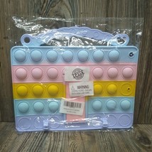 Push Bubble Case For iPad 10.2 Pop Fidget Toy Pastel Blue Pink Yellow Rainbow - £6.14 GBP