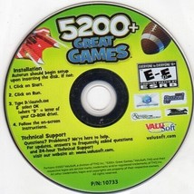 5200+ Great Games (PC-DVD, 2007) For Windows ME/XP - New Dvd In Sleeve - £4.00 GBP