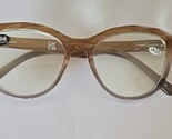 Reading Glasses ~ Two Tone ~ BROWN/GRAY ~ Plastic Frames ~ +4.00 Strength - £18.64 GBP