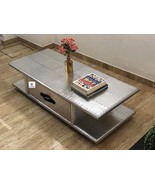 NauticalMart Aviator Coffee Table with Drawers Aluminum Rectangular Cent... - $999.00