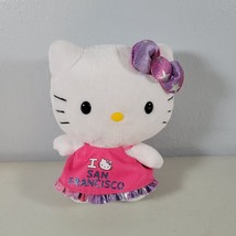 Hello Kitty Plush I Love San Fransisco Shirt Sanrio 6” Tall 2012 TY - £7.75 GBP