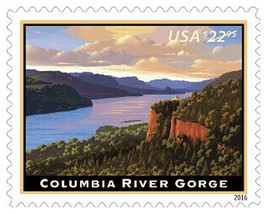 Columbia River Gorge $22.95 Express Mail Single Postage Stamp Scott 5041 - £47.81 GBP
