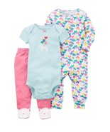 Carter&#39;s Baby Girls&#39; 3 Piece Kitty Sleep and Play Set Size P-New-Ships N... - $30.76 CAD