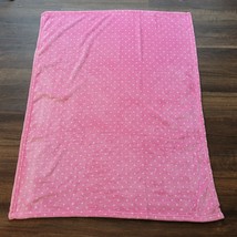 Fisher Price Pink White Polka Dot Soft Plush Fleece Baby Girl Blanket NWOT - $49.49