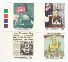MNH - Denmark, 2000 Danish History, Set of 4 Stamp, AH0125 - $6.87
