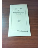 vintage freemason by laws of the Monmouth Lodge Maine 1965 - €5,12 EUR
