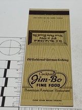 Front Strike Matchbook Cover  Jim-Bo Fine Food  West Palm Beach, Florida  gmg - £9.73 GBP
