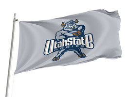 Utah State Aggies  NCAAF Flag,Size -3x5Ft / 90x150cm, Garden flags - £23.82 GBP