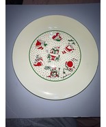 George Briard Santa Serving Tray Platter Toys; Wrapping: Scissors Tangle... - $48.20 CAD
