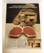 1970s Gaines Top Choice Dog Food Vintage Print Ad Advertisement   pa30 - $171.70 MXN