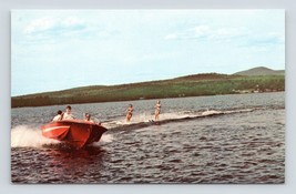 Water Skiing Ossipee Lake West ossipee New Hampshire NH UNP Chrome Postcard P2 - £2.41 GBP