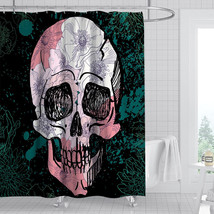 Skull Halloween 26 Custom Shower Curtain Bathroom Waterproof Decorative Bathtube - £15.79 GBP+