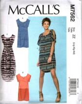 McCall&#39;s M7562 Misses L to XXL Mini and Maxi Dresses Uncut Sewing Pattern - $13.91