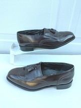 Florsheim Mens 10 Lexington Tassel Wing Tip Loafer Leather Brown shoes 1... - £23.88 GBP