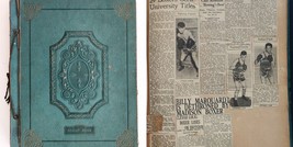 1930s Antique University Of Wisconsin Uw Marquardt Boxing News Scrapbook - £177.60 GBP