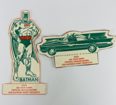 1966 Batman Batmobile All Star Dairies Orange Drink Half Gallon Carton Cut Outs - £34.49 GBP