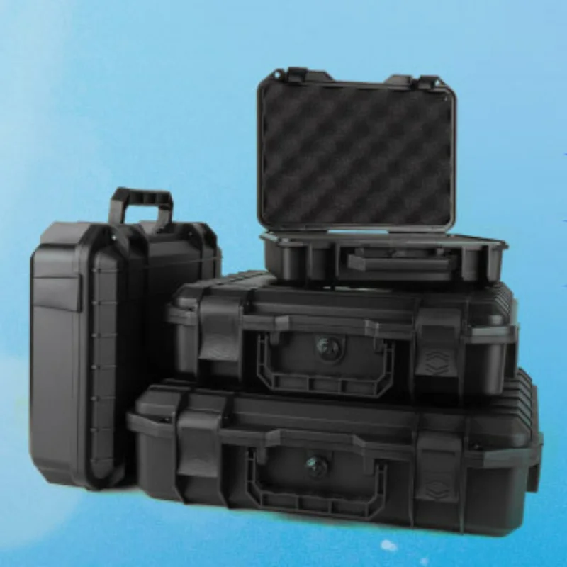 Rigid Plastic Tool Box Waterproof Shockproof Storage Box Pre-cut Foam Profession - £54.08 GBP