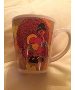 Thanksgiving holiday mug pilgrim turkey ceramic coffee cup 13 ounce mult... - $18.31 CAD