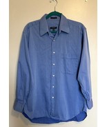 Burberry Dress Shirt Mens Size 15.5 / 33 Blue 100’s 2-ply Cotton Button Up - €34,11 EUR