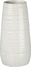 Sullivans Tall Decorative Farmhouse Off-White Single Ceramic Vase, Home, 11&quot;H - £35.95 GBP