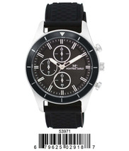 5397-Montres Carlo Watch with Silicone Band - £33.55 GBP