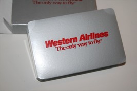Western Airlines Vintage Sealed Playing Cards &quot;The Only Way to Fly&quot; A96 - £6.27 GBP