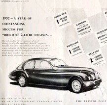 1952 Bristol Aeroplane Co 2 Litre Saloon Car Advertisement Automobilia D... - $19.99