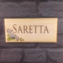 Personalised Hydrangea House Name Sign, Number Garden Shed Gate Cottage ... - $12.35