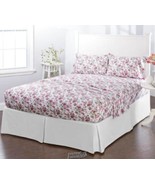 Heritage BedTite Full Sheet Set Rose Flat sheet, Fitted sheet, 2 pillowc... - $33.24