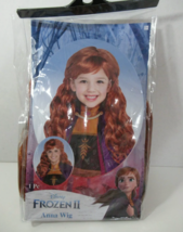 Disney Princess Frozen II 2 Anna children&#39;s costume wig new - £15.81 GBP