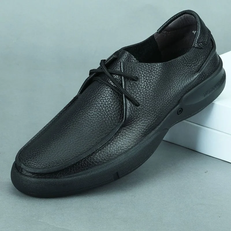 Leather Shoes Men&#39;s Leather Summer Men&#39;s Shoes Shoes Soled Casual Zapati... - $74.83
