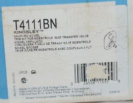 Moen T4111BN Kingsley Brushed Nickel Trim Kit 3F Transfer Valve image 8