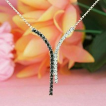1.55Ct Round Simulated Diamond Twisted Pendant Necklace Gold Plated925 Silver  - £232.87 GBP