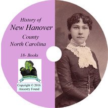 NEW HANOVER County North Carolina NC - History Genealogy Family -18 Books CD DVD - £5.07 GBP