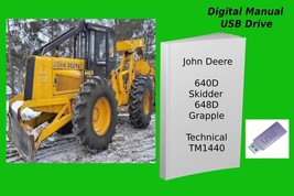 John Deere 640D Skidder 648D Grapple Skidder Repair Technical Manual See Desc. - £18.97 GBP