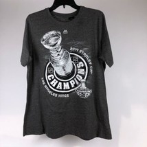 2014 Stanley Cup Champion LA Kings Mens T Shirt NHL Hockey Team Gray Medium Size - £12.01 GBP
