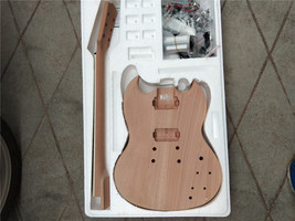 Semi Finished SG Shaped Electric Guitar,Mahogany Body No Paint  SD352 - £191.01 GBP