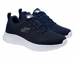 Skechers Men’s Size 10 Lite Foam Lace-up Sneaker, Blue, Customer Return - $33.99
