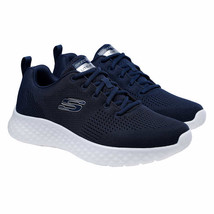 Skechers Men’s Size 10 Lite Foam Lace-up Sneaker, Blue, Customer Return - $33.99