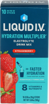 7/26 LIQUID IV Strawberry Hydration Electrolyte 10 Count, 0.56 OZ - $12.13