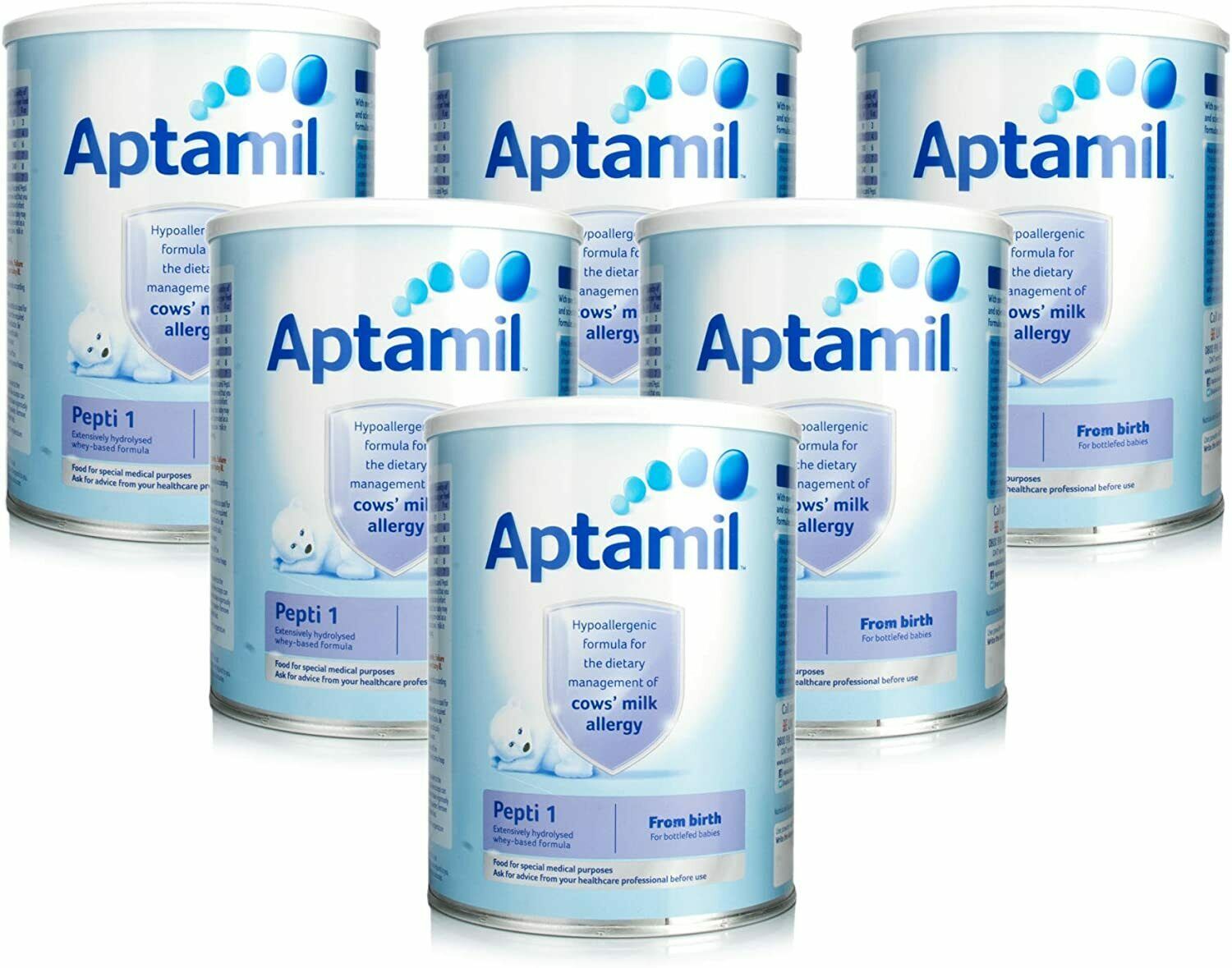 Aptamil Pepti 1 Baby Milk Formula 800g x 6  Hydrolysed Whey Protein, UK Pharmacy