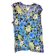 N Touch Floral Sleeveless Top Size Large - £8.91 GBP