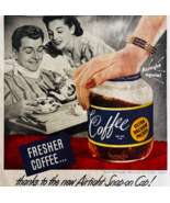 1947 Duraglas Coffee Jars Advertisement Vacuum Seal Storage Vintage DWWW8 - $465.81 MXN