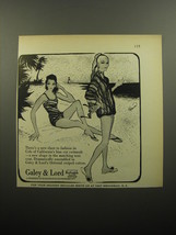1957 Galey &amp; Lord Cole of California Swimsuit Ad - There&#39;s a new slant - £14.54 GBP